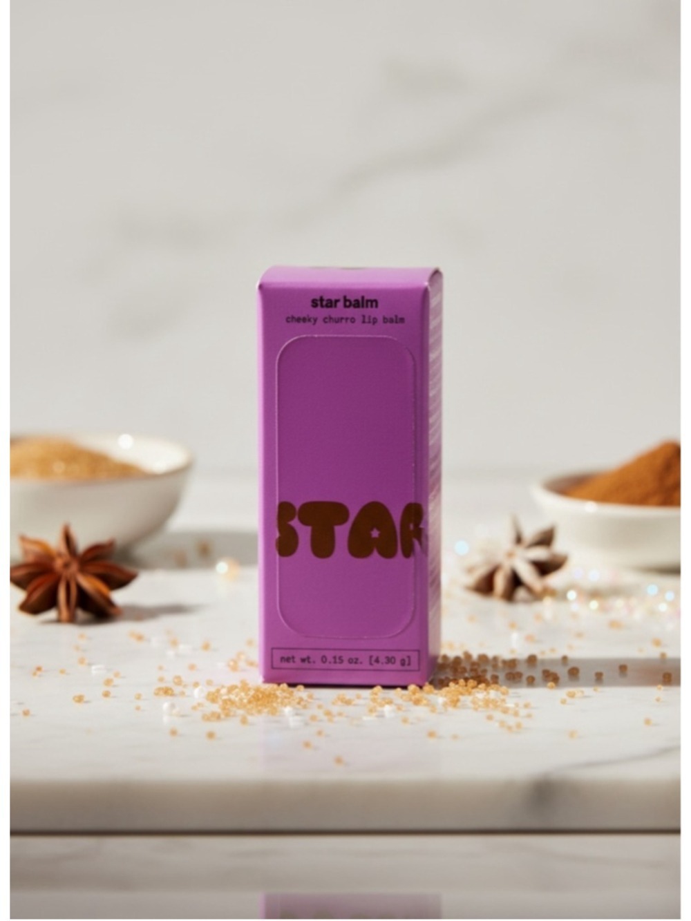 Star Balm Cheeky Churro Lip Balm 0.15 oz NIB